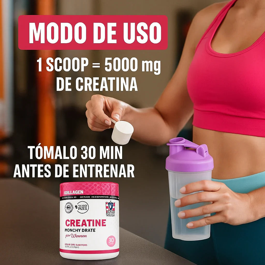 Creatina Monohidratada Con Colágeno - Hecho Por Mujeres, Para Mujeres