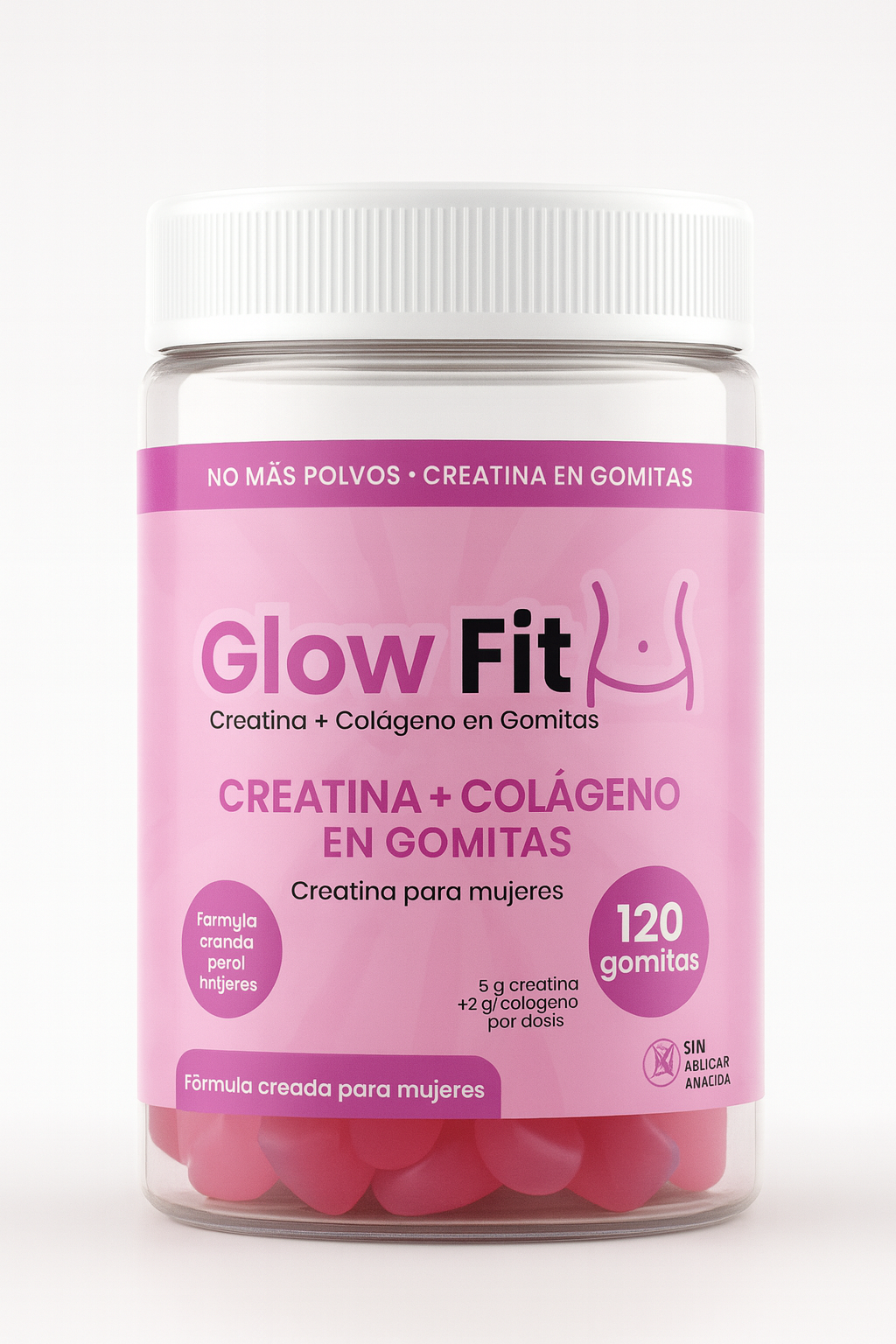 Glow Fit - Gomitas De Creatina Con Colágeno