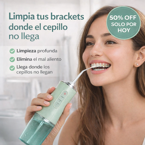 Clean Brackets® - Irrigador Bucal para limpiar tus brackets